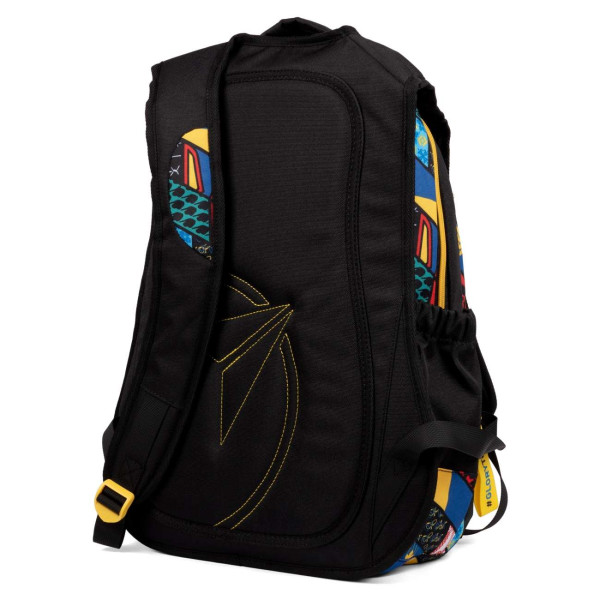 Шкільний рюкзак YES, два відділення, одна фронтальна кишеня, чорний Welcome to Ukraine